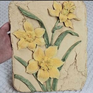 Duncan Enterprises 1998 Daffodil Indoor Wall Decor 8x10 High Density Foam 3D